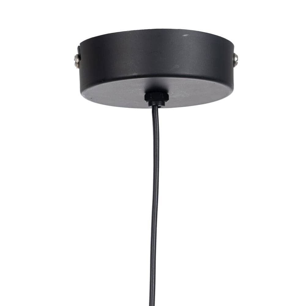 Lámpara de Techo de Fibra Natural y Hierro - Diseño Elegante de 32 cm, Casquillo E27, Ideal para Iluminación Moderna - Imagen 7