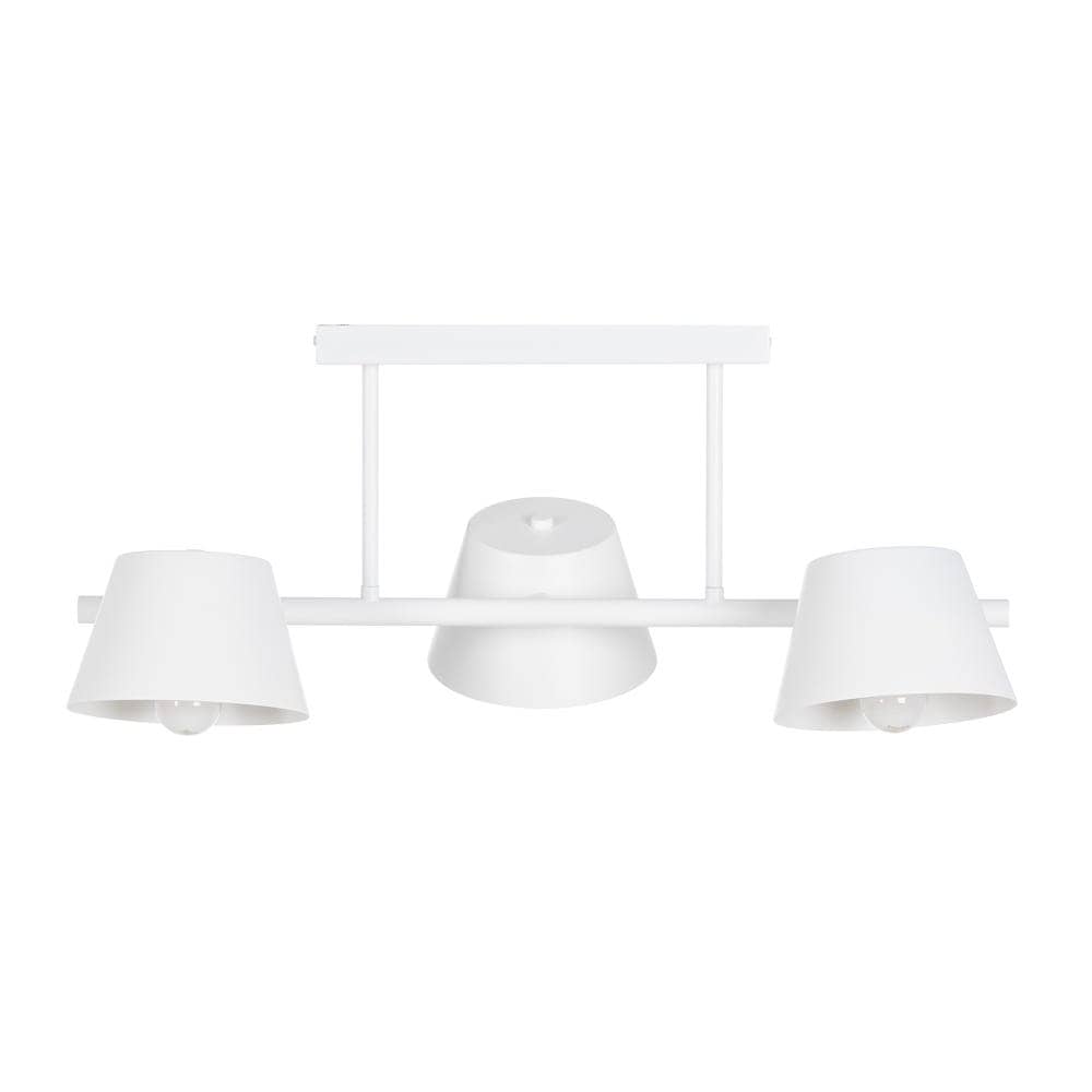 Lámpara de Techo de Metal Blanco 62,5 cm - Diseño Moderno, Casquillo E27, Sin Montaje, Ideal para Salones y Comedores - Imagen 2