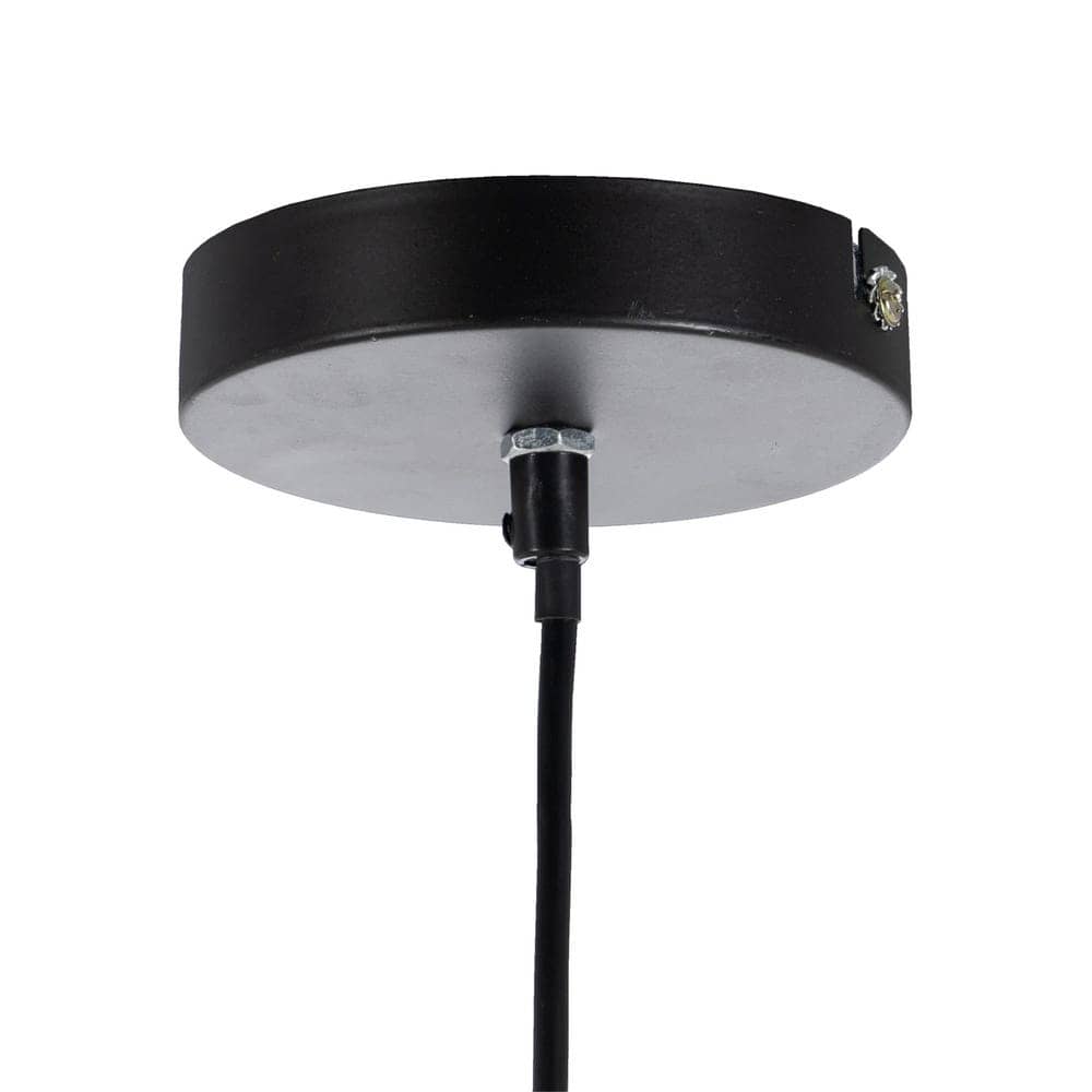 Lámpara de Techo en Oro Viejo de Hierro - 34 cm, Casquillo E27, Cable Negro de 115 cm - Estilo Vintage para Iluminar tu Hogar - Imagen 7