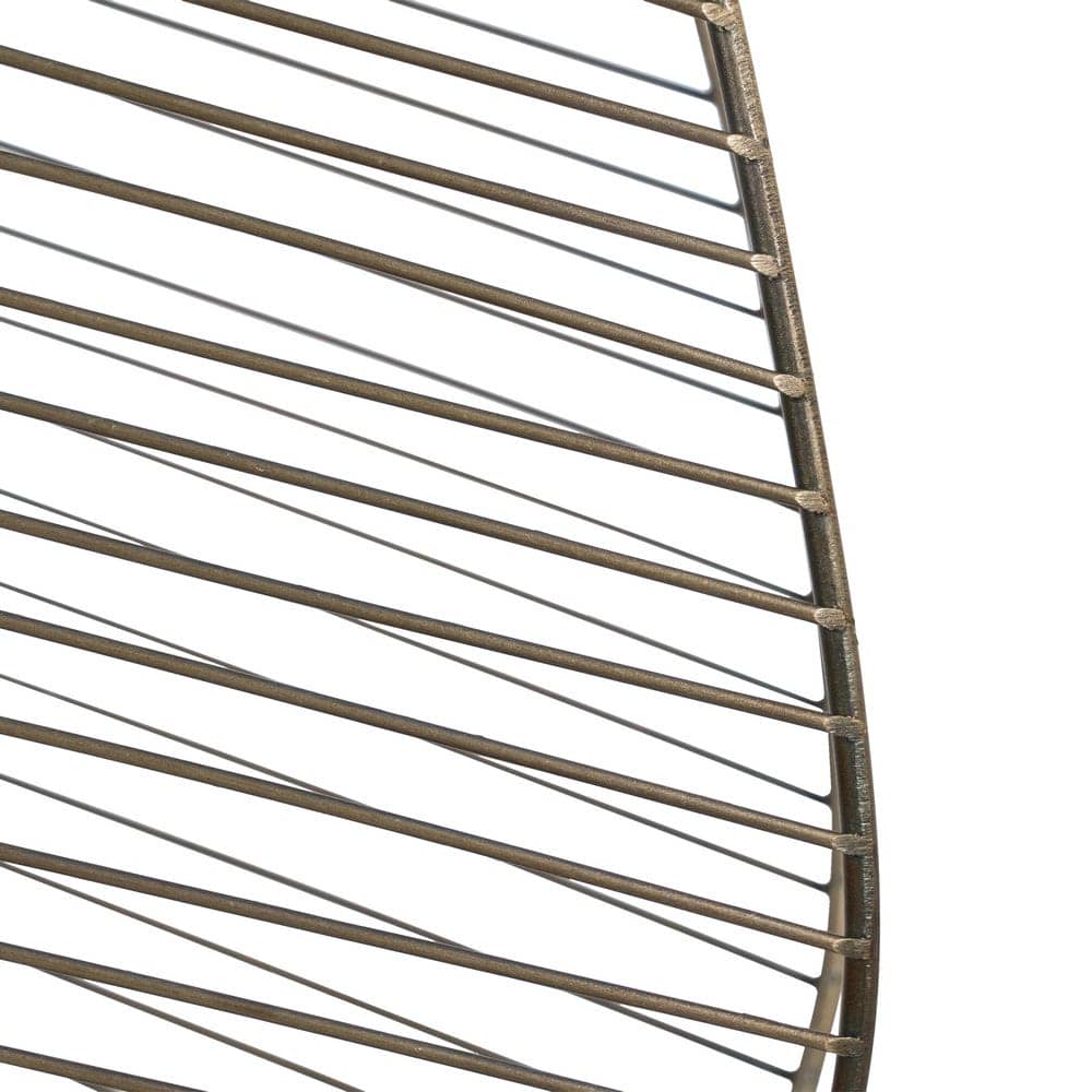 Lámpara de Techo de Metal en Oro Viejo - 25 cm, Casquillo E27, Ideal para Decoración Interior - Imagen 4
