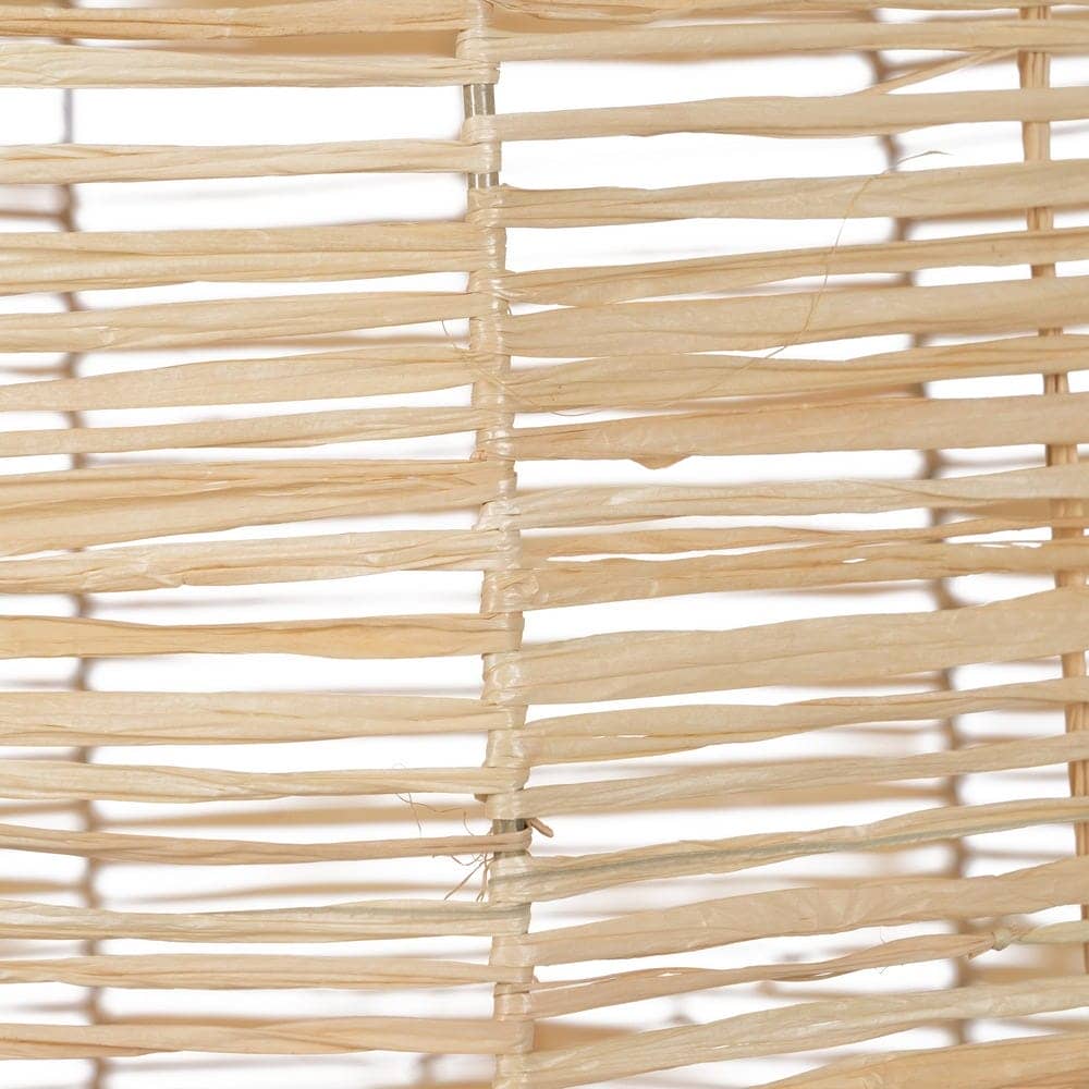 Lámpara de Techo de Fibra Natural 49 cm - Estilo Rústico, Casquillo E27, Voltaje 220V, Ideal para Decoración de Interiores - Imagen 4