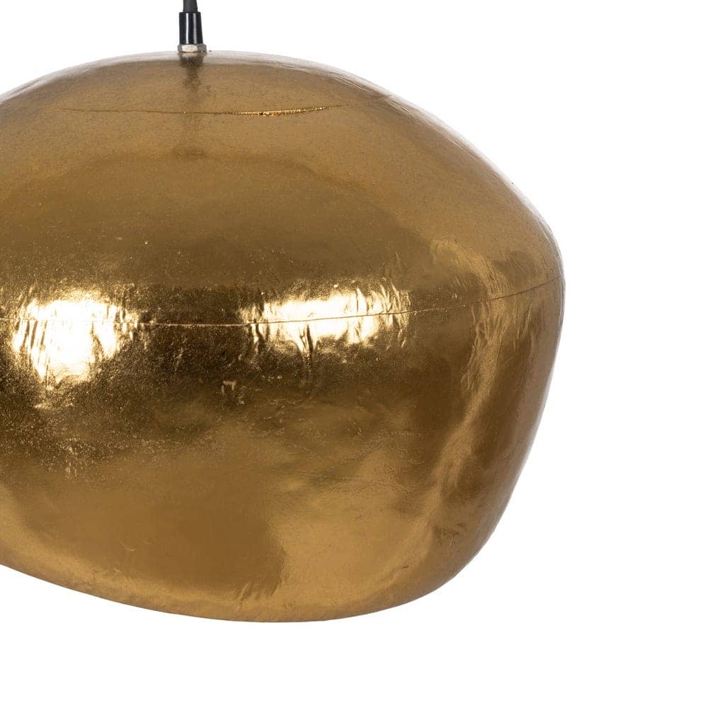 Lámpara de Techo de Metal Oro de 30 cm para Decoración Moderna - Bombilla E27 (No Incluida), Cable de 120 cm - Imagen 3