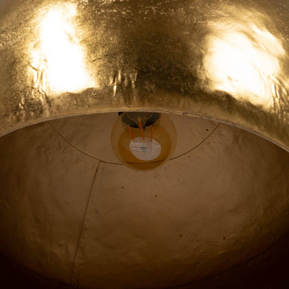 Lámpara de Techo de Metal Oro de 30 cm para Decoración Moderna - Bombilla E27 (No Incluida), Cable de 120 cm - Imagen 6