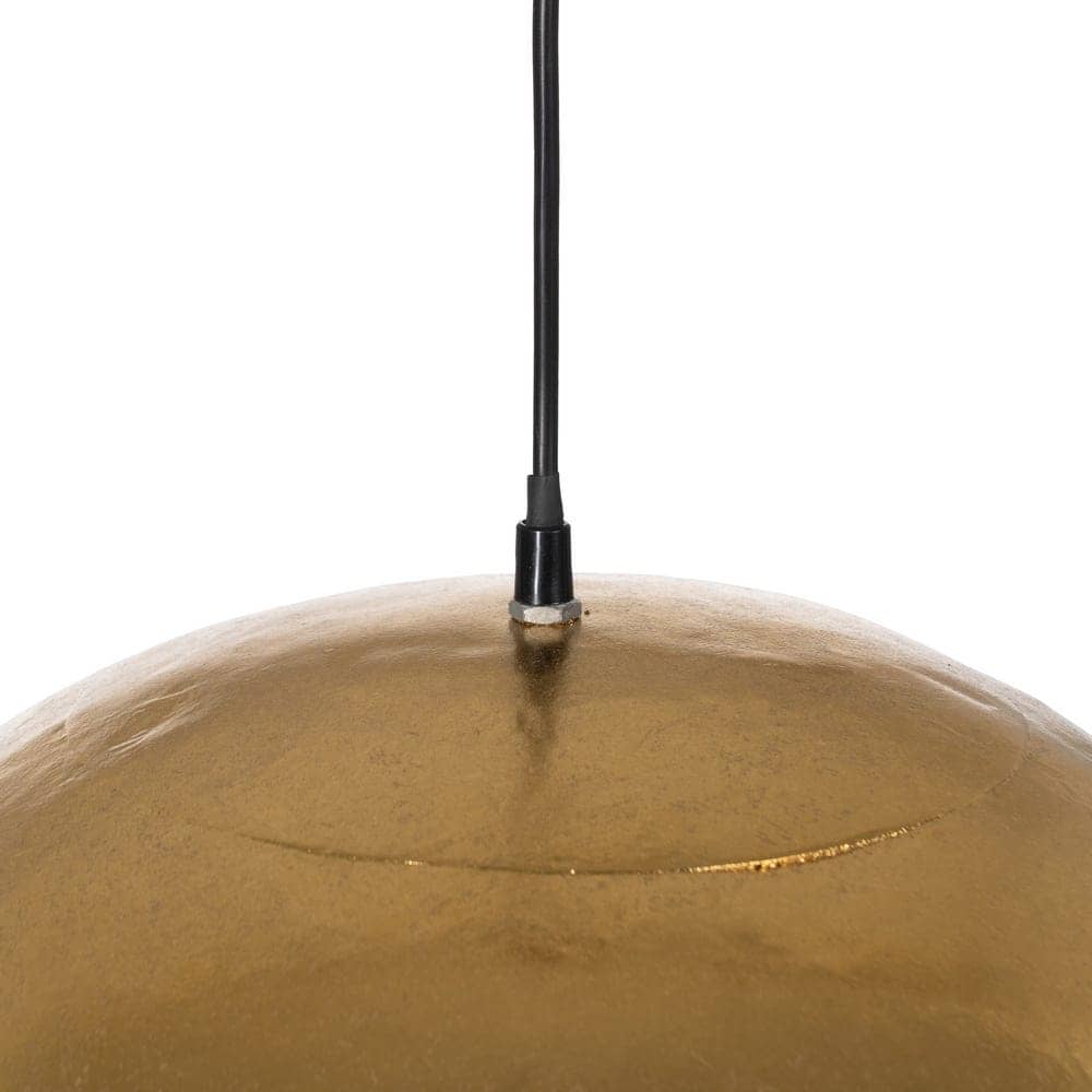 Lámpara de Techo de Metal Oro de 30 cm para Decoración Moderna - Bombilla E27 (No Incluida), Cable de 120 cm - Imagen 7