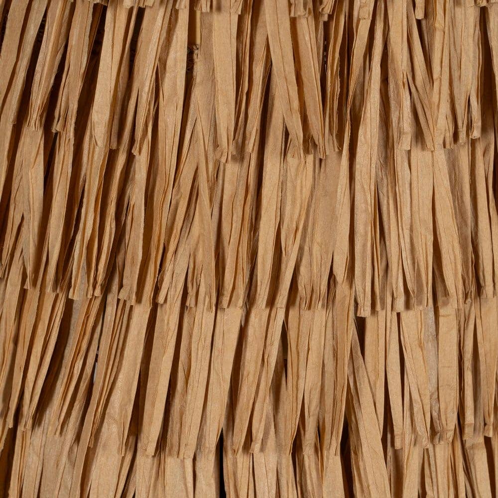 Lámpara de Mesa de Fibra Natural 39 cm - Iluminación Ecológica con Casquillo E27 y Cable de 150 cm - Imagen 3