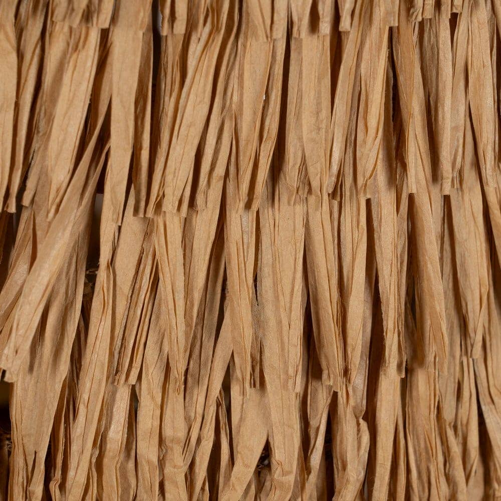 Lámpara de Mesa de Fibra Natural 44 cm - Iluminación Elegante y Sostenible E27 (Máx. 40W) con Cable de 150 cm - Imagen 3