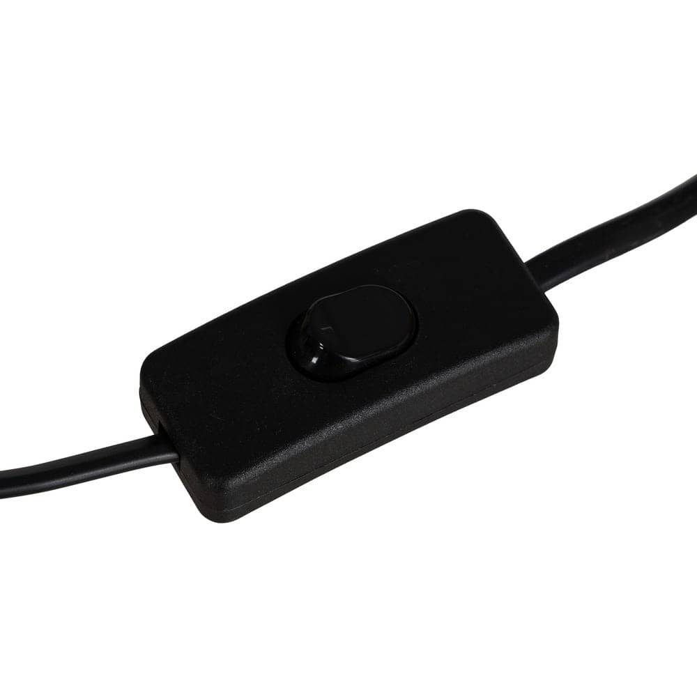 Lámpara de Mesa de Fibra Natural 44 cm - Iluminación Elegante y Sostenible E27 (Máx. 40W) con Cable de 150 cm - Imagen 6