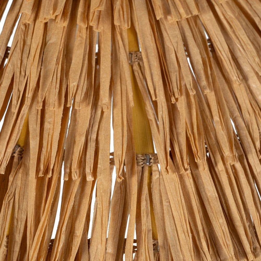 Lámpara de Techo de Fibra Natural 18 cm - Iluminación Ecológica con Casquillo E27 (220-240V) - Diseño Moderno y Elegante para tu Hogar - Imagen 3