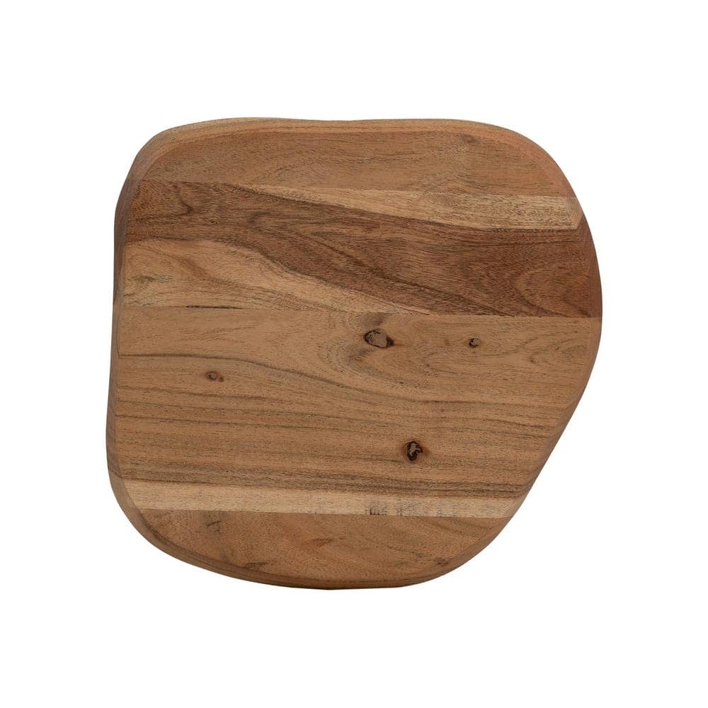 Mesa Auxiliar de Madera de Acacia y Hierro 65 cm - Diseño Elegante y Funcional para Salones y Dormitorios - Imagen 8
