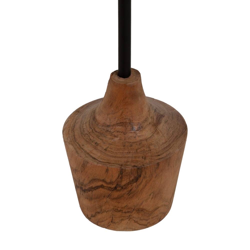 Mesa Auxiliar de Madera de Acacia y Hierro 65 cm - Diseño Elegante y Funcional para Salones y Dormitorios - Imagen 9