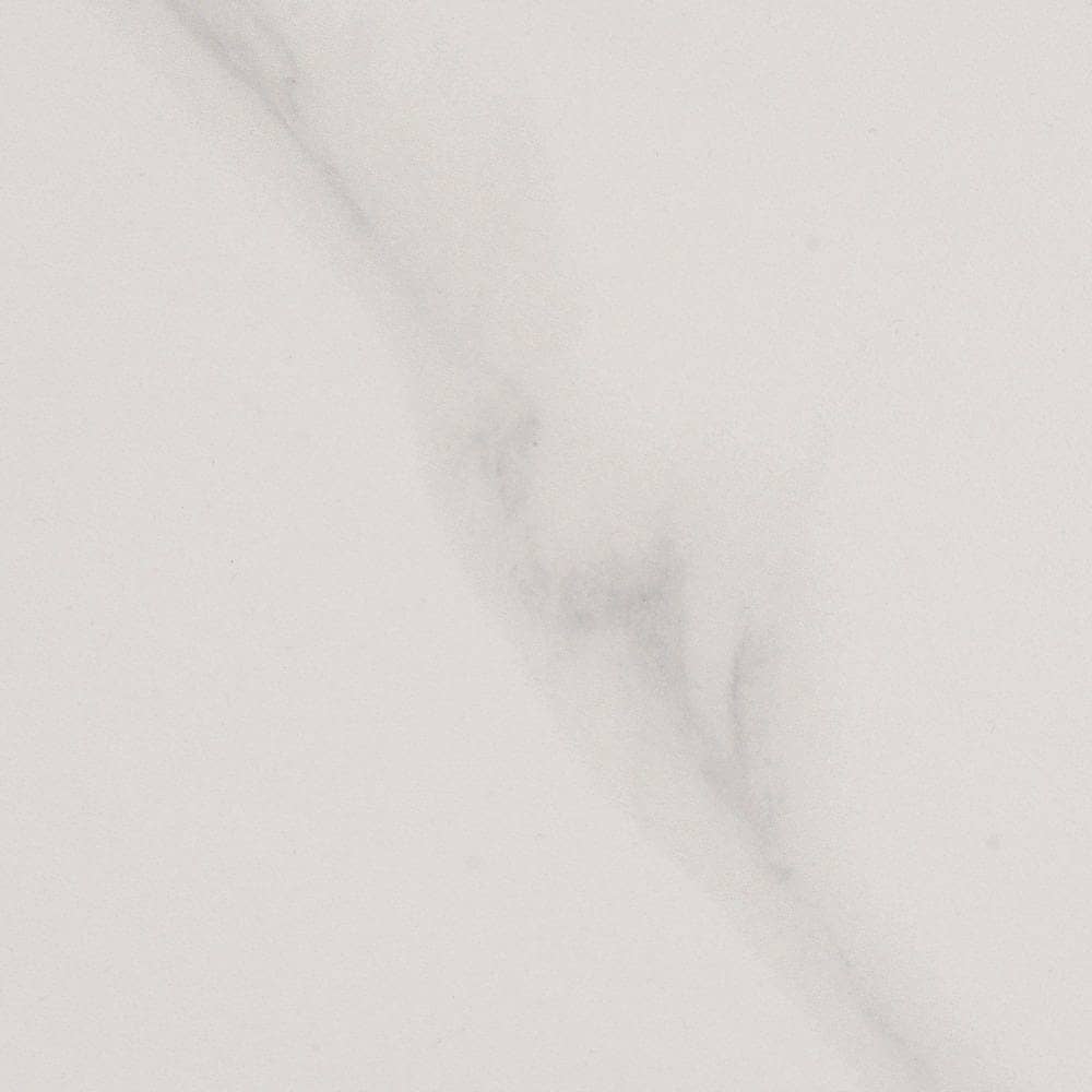 Mesa Centro Blanco-Natural 80x80 cm con Top Cerámico Imitación Mármol y Patas de Hierro - Estilo Moderno para Salones Elegantes - Imagen 3