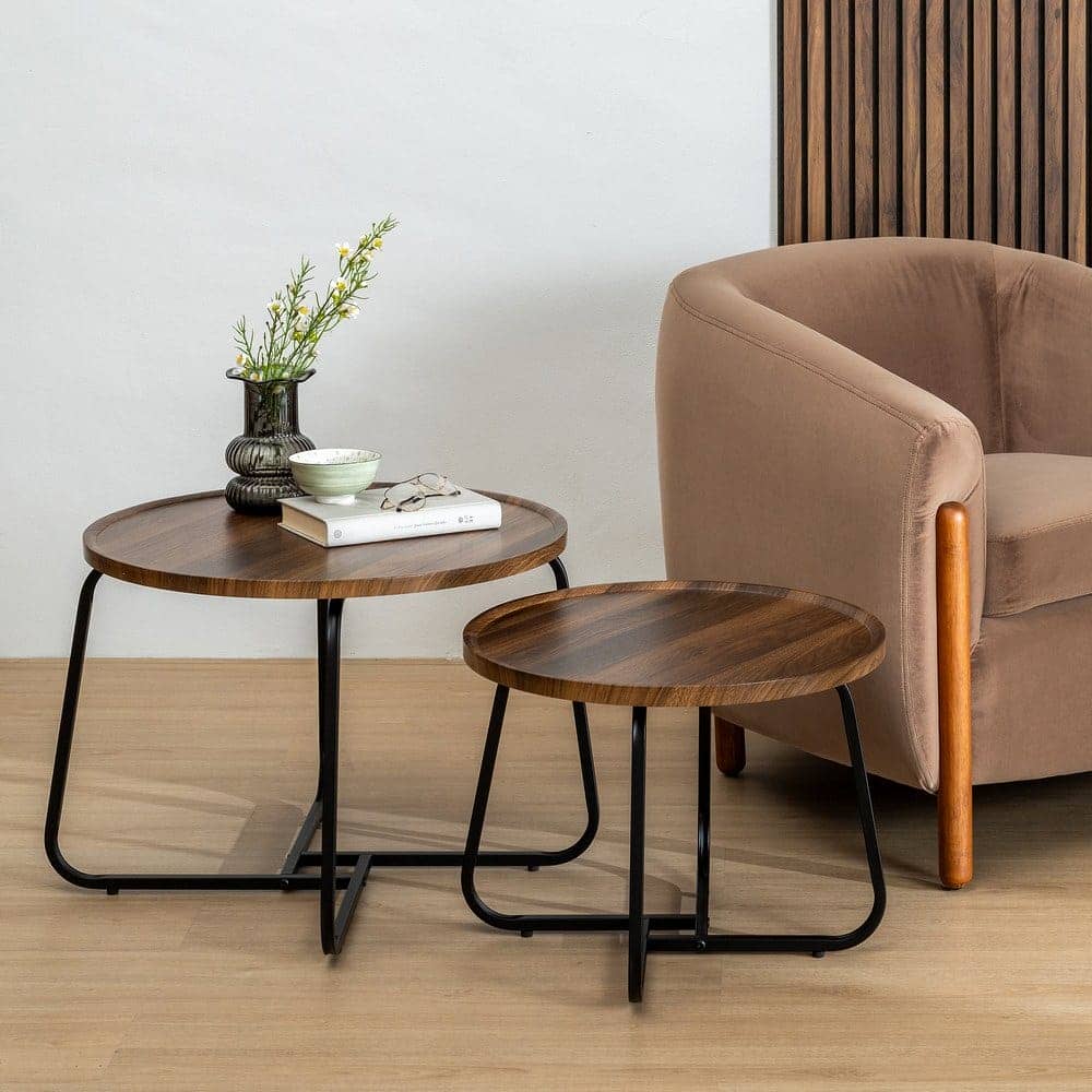 Mesa Centro Salón Moderna 50 cm - Acabado Marrón Elegante y Funcionalidad Ideal para Tu Hogar - Imagen 9