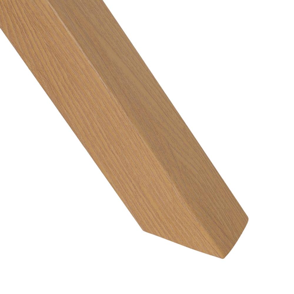Mesa Comedor Blanco-Natural de 100x100 cm con Patas de Hierro - Diseño Minimalista y Funcional para Hogares Modernos - Imagen 6