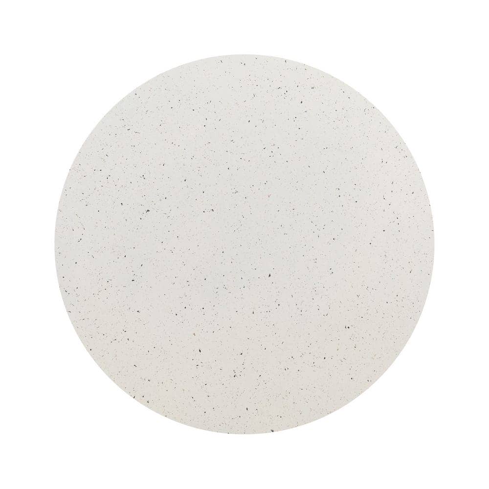 Mesa de Centro Blanca Compacta en Fibra de Magnesio - Diseño Moderno y Resistente para Interiores y Exteriores (70x70x40 cm) - Imagen 5