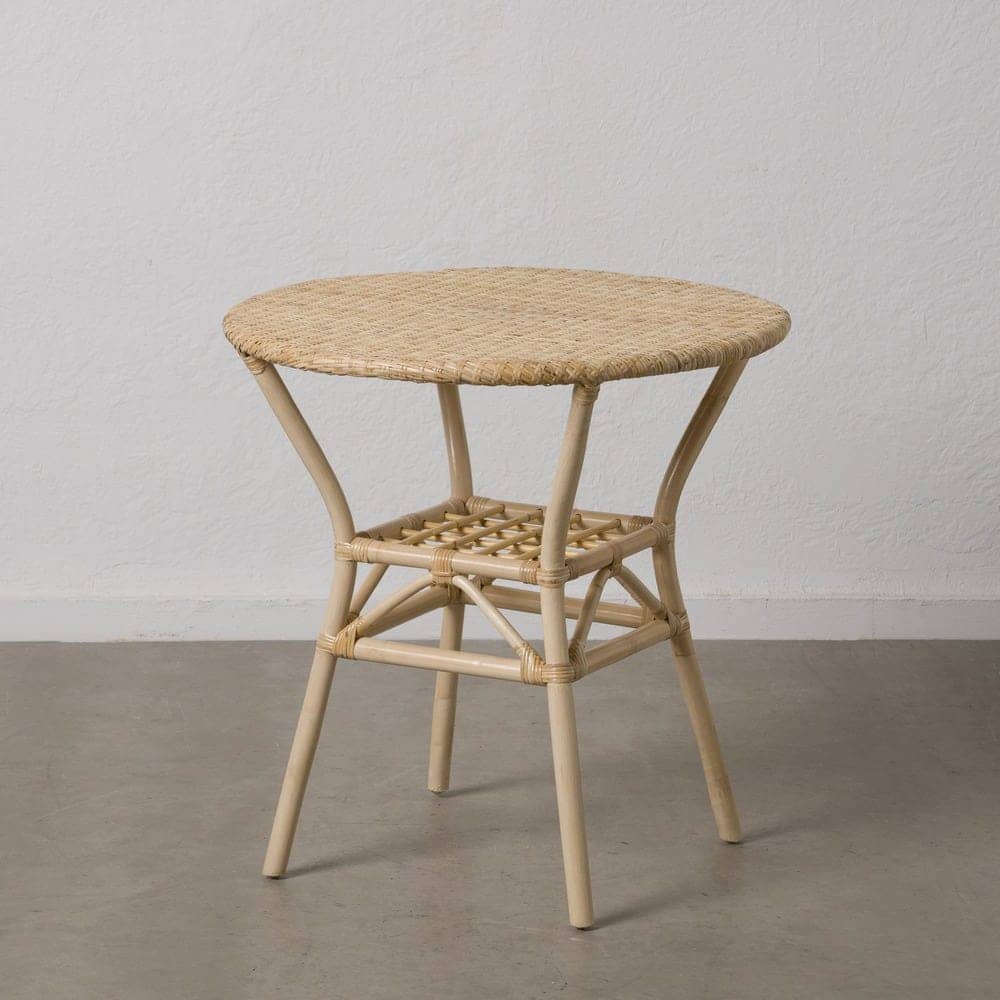 Mesa Natural de Ratán 76 cm - Diseño Funcional y Estilo Bohemio para Salones y Terrazas - Imagen 9