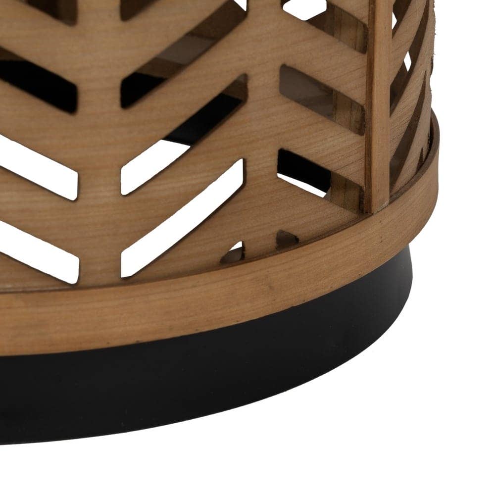 Mesita de Madera Natural y Metal 51,5 cm - Mesa Auxiliar Moderna y Versátil para Salones y Dormitorios - Imagen 7