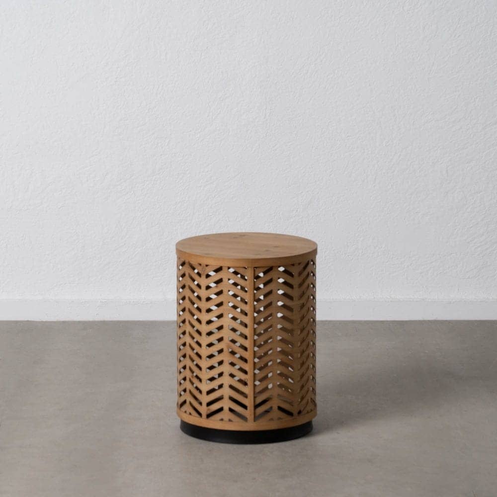 Mesita de Madera Natural y Metal 51,5 cm - Mesa Auxiliar Moderna y Versátil para Salones y Dormitorios - Imagen 9