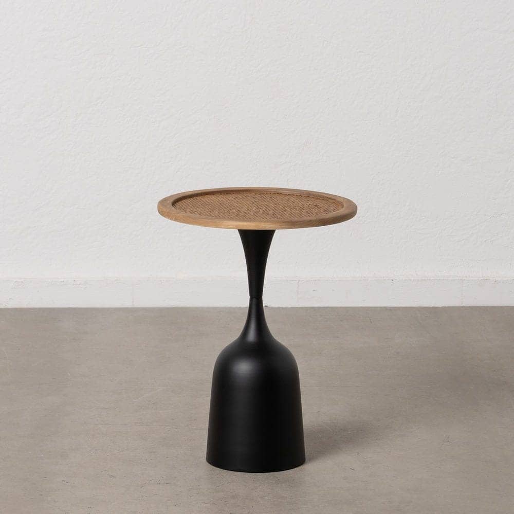 Mesita de Metal Oro-Negro para Salón 52 cm - Diseño Moderno y Funcional, Ideal como Mesa Auxiliar o Decorativa - Imagen 9