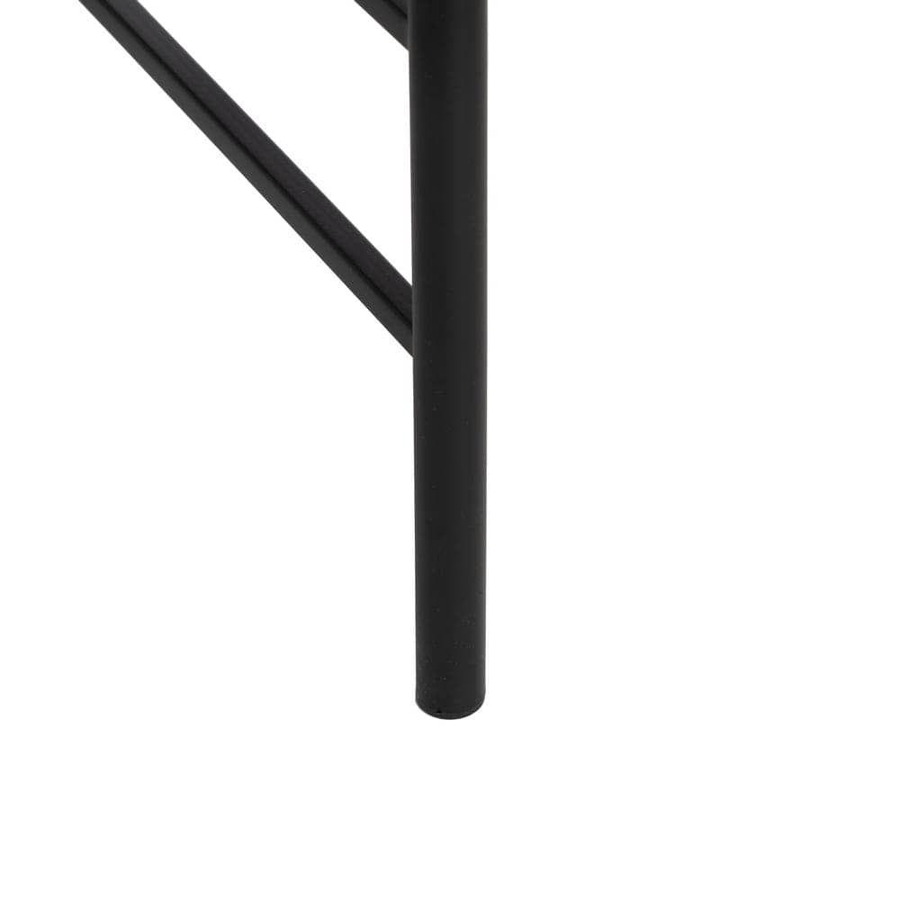 Mesita Auxiliar Natural y Negra de Madera y Metal de 61 cm - Diseño Moderno y Funcional para Salones y Dormitorios - Imagen 7