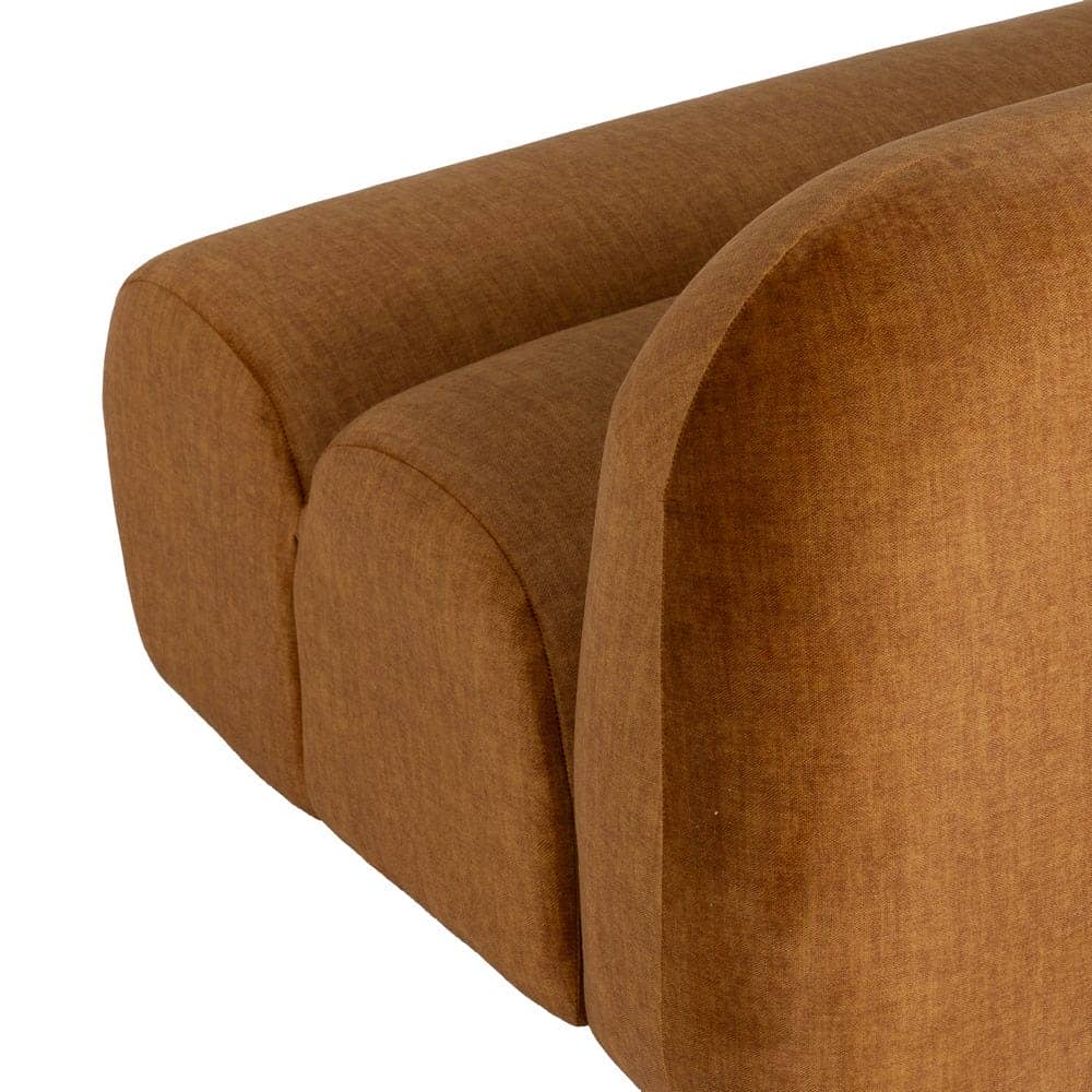 Módulo Recto Mostaza Tejido 102 cm - Sofá Moderno y Elegante para Salón, Diseño Ergonómico y Resistente, Perfecto para Espacios Contemporáneos - Imagen 8
