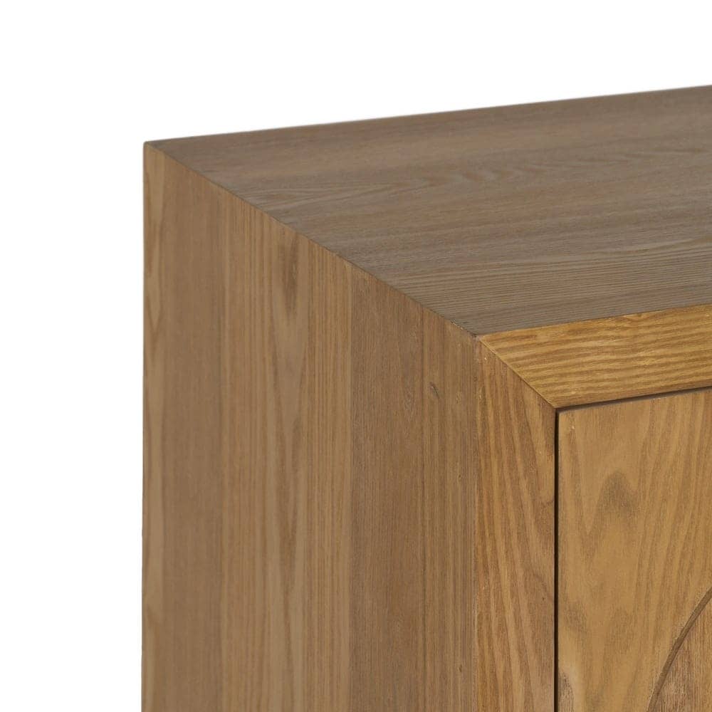 Mueble Recibidor de Madera Natural para Entrada 80 cm - Diseño Elegante y Funcional con Leja Interior - Imagen 3