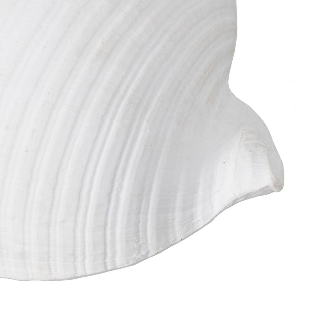 Pack de 2 Figuras de Caracola Blanca de Resina - Decoración Marítima de 9 cm para Hogar y Jardín - Imagen 5