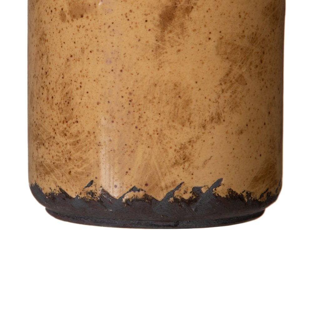 Pack de 2 Maceteros de Cerámica Marrón Sin Drenaje - Decoración Elegante 14 cm x 14 cm - Imagen 4