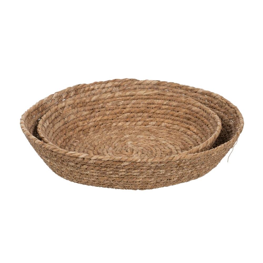Pack de 2 Centros de Mesa de Fibra Natural - Decoración Elegante de 7 cm para tu Hogar - Imagen 2