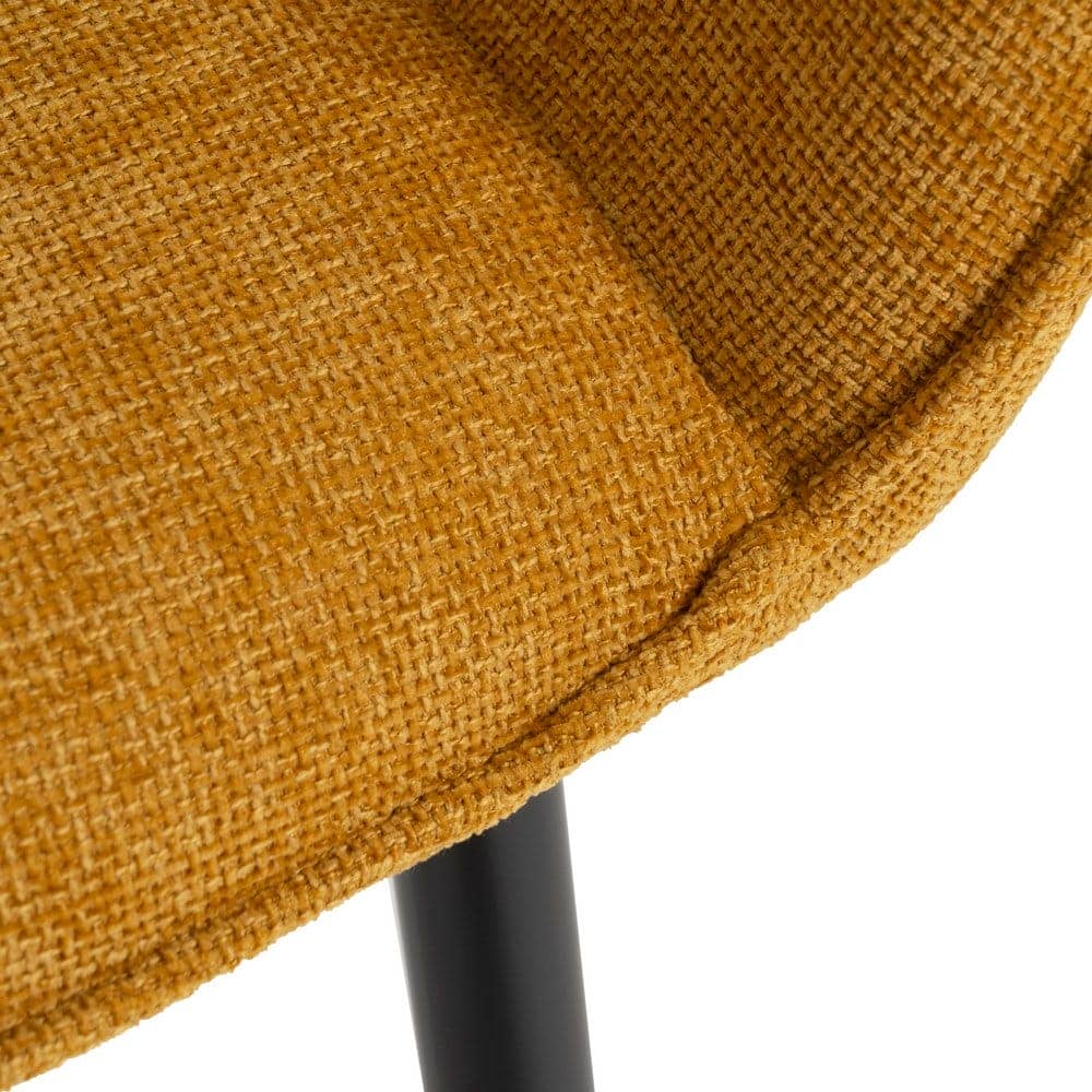 Pack de 2 Sillas Amarillas Milton con Estructura Metálica y Asiento Confortable - Diseño Moderno y Resistente para Comedores y Oficinas - 83 cm, Soportan hasta 140 kg, Sin Montaje - Imagen 8