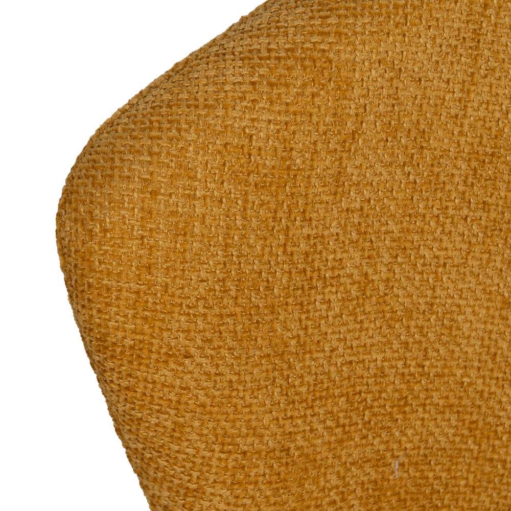 Pack de 2 Sillas Modernas Amarillas Denver - Asiento de Poliéster y Base Metálica, 80 cm, Comodidad y Estilo para tu Hogar - Imagen 7