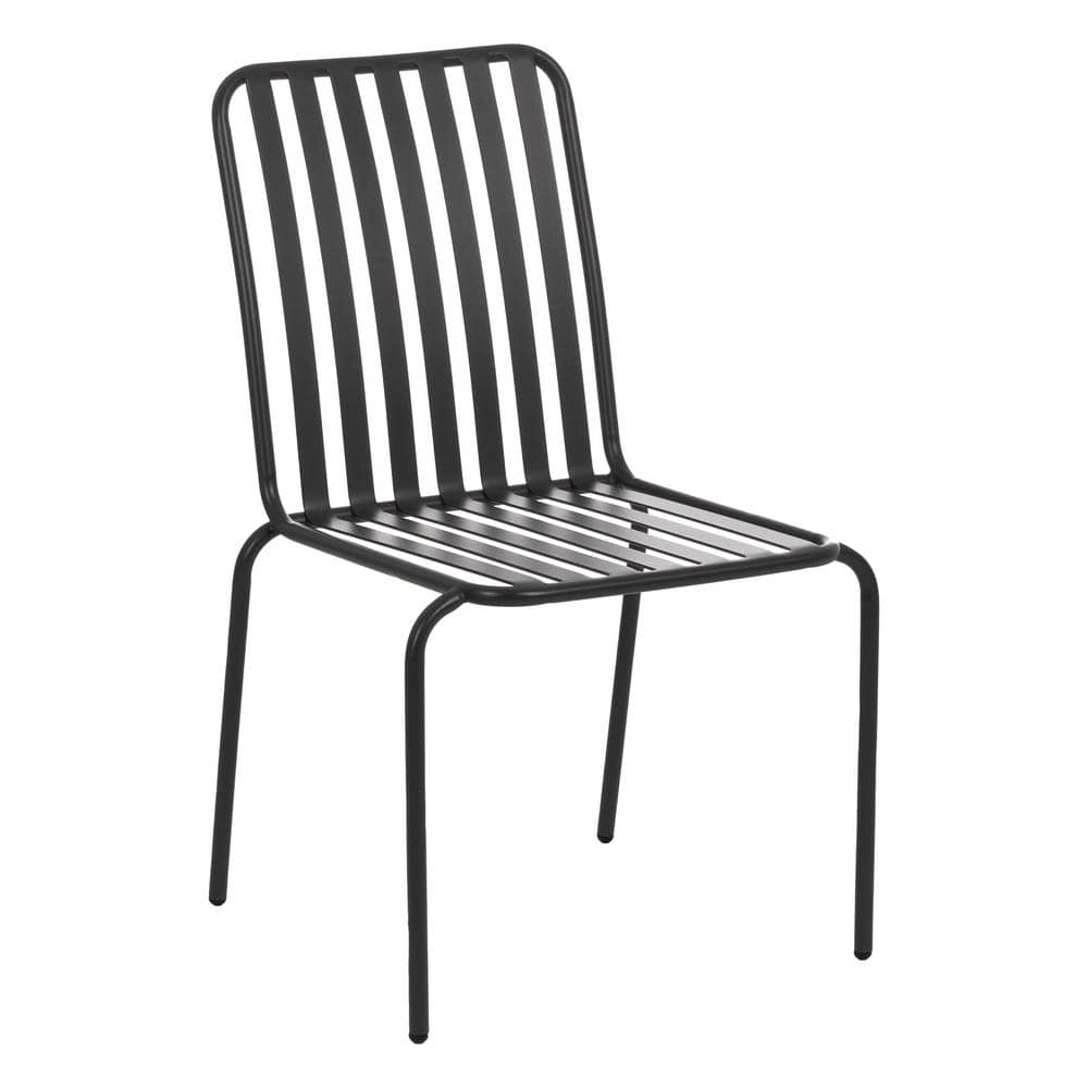 Pack de 2 Sillas Antracita Finnegan para Exterior - Diseño Moderno, Apilables y Resistentes, 87 cm, Ideal para Jardines y Terrazas - Imagen 2