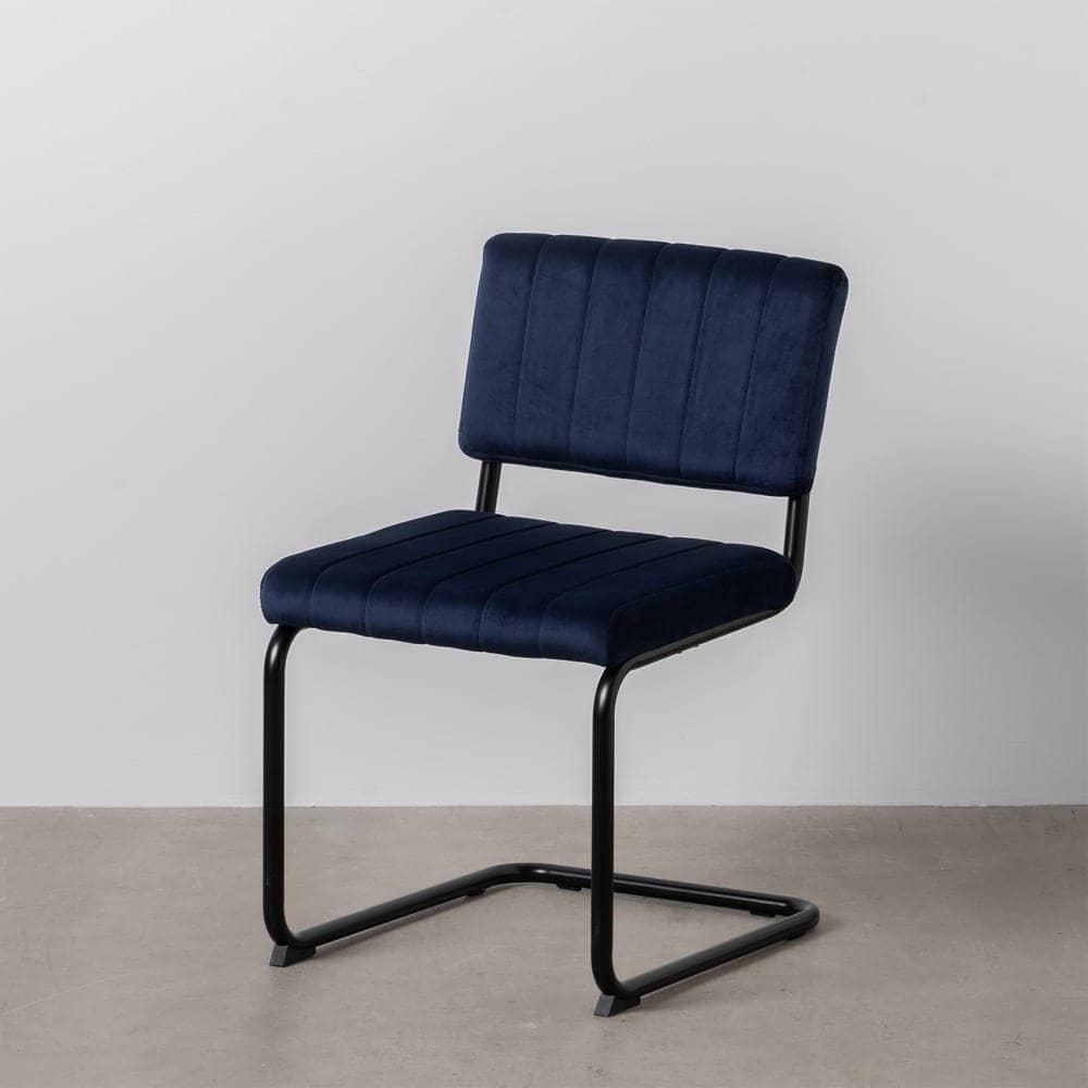 Pack de 2 Sillas Sutton Azul de Tejido y Metal - Diseño Contemporáneo y Cómodo, Ideal para Comedor y Oficina, Capacidad 120 kg, Sin Montaje - Imagen 12