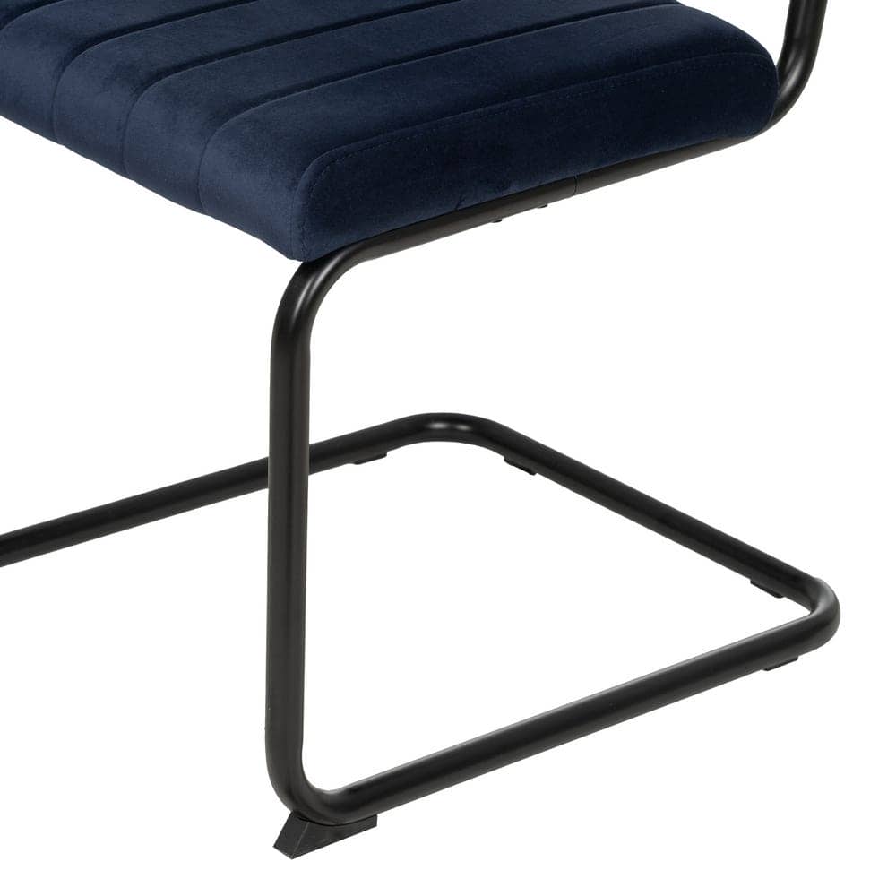Pack de 2 Sillas Sutton Azul de Tejido y Metal - Diseño Contemporáneo y Cómodo, Ideal para Comedor y Oficina, Capacidad 120 kg, Sin Montaje - Imagen 10