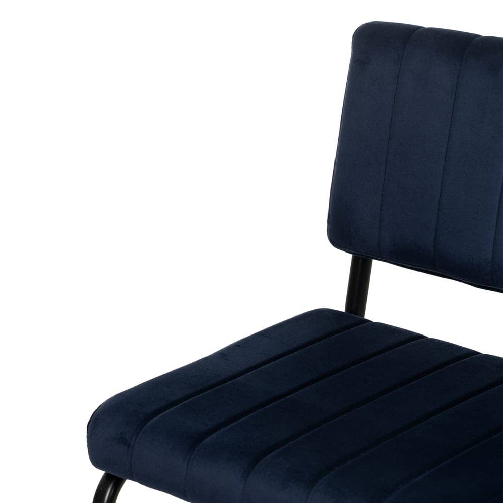 Pack de 2 Sillas Sutton Azul de Tejido y Metal - Diseño Contemporáneo y Cómodo, Ideal para Comedor y Oficina, Capacidad 120 kg, Sin Montaje - Imagen 6