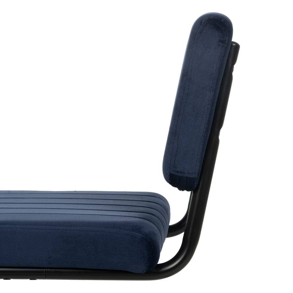 Pack de 2 Sillas Sutton Azul de Tejido y Metal - Diseño Contemporáneo y Cómodo, Ideal para Comedor y Oficina, Capacidad 120 kg, Sin Montaje - Imagen 7
