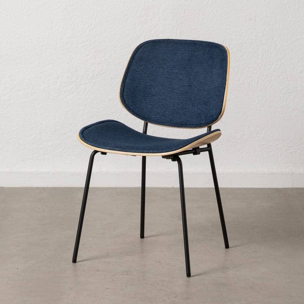 Pack de 2 Sillas Owen Azul Marino con Estructura de Metal y MDF - Diseño Moderno y Ergonómico para Comedores y Oficinas (80 cm) - Imagen 13