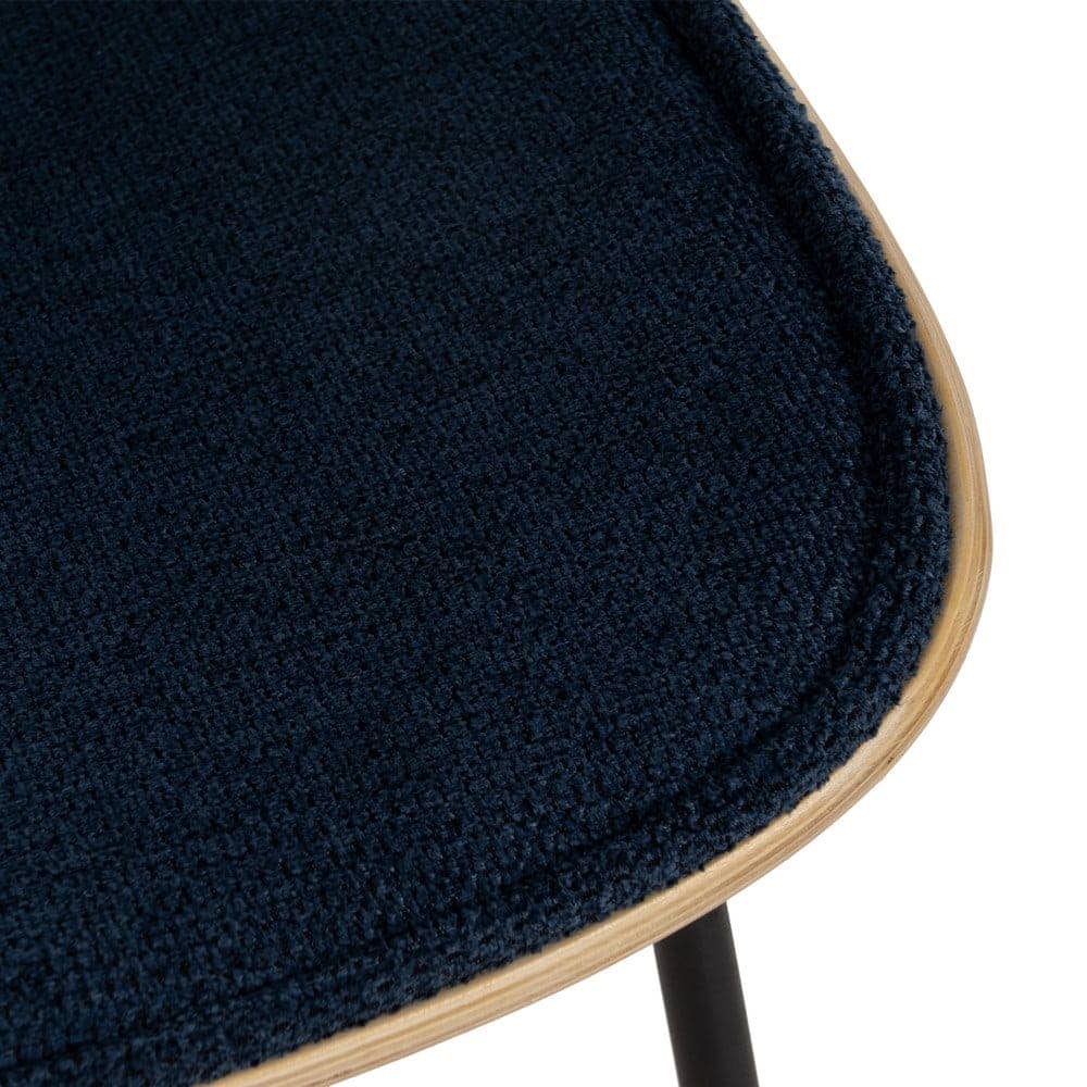 Pack de 2 Sillas Owen Azul Marino con Estructura de Metal y MDF - Diseño Moderno y Ergonómico para Comedores y Oficinas (80 cm) - Imagen 8