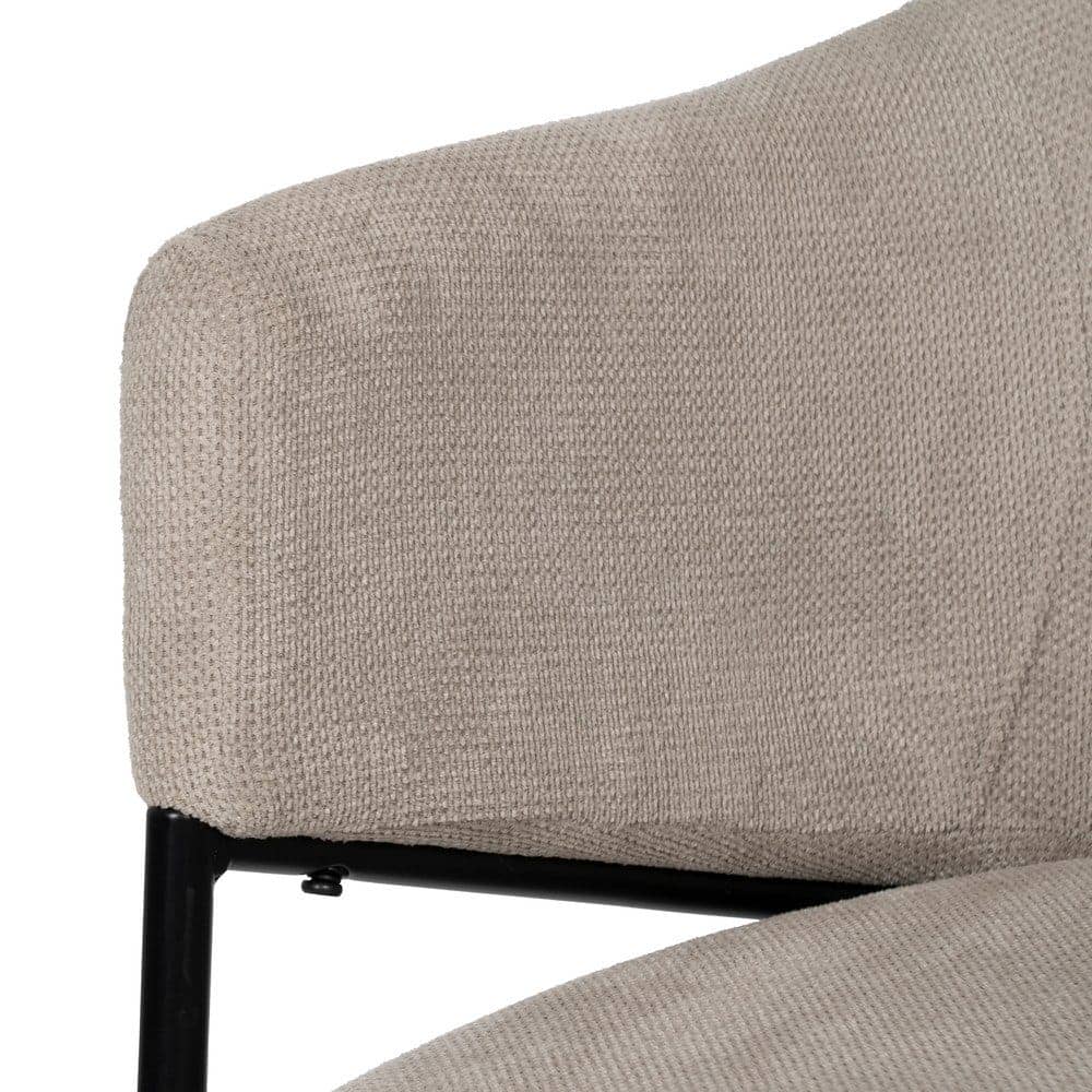 Pack de 2 Sillas Beige Quincy con Patas de Metal - Elegancia Moderna y Comodidad para Comedor y Oficina - Imagen 8