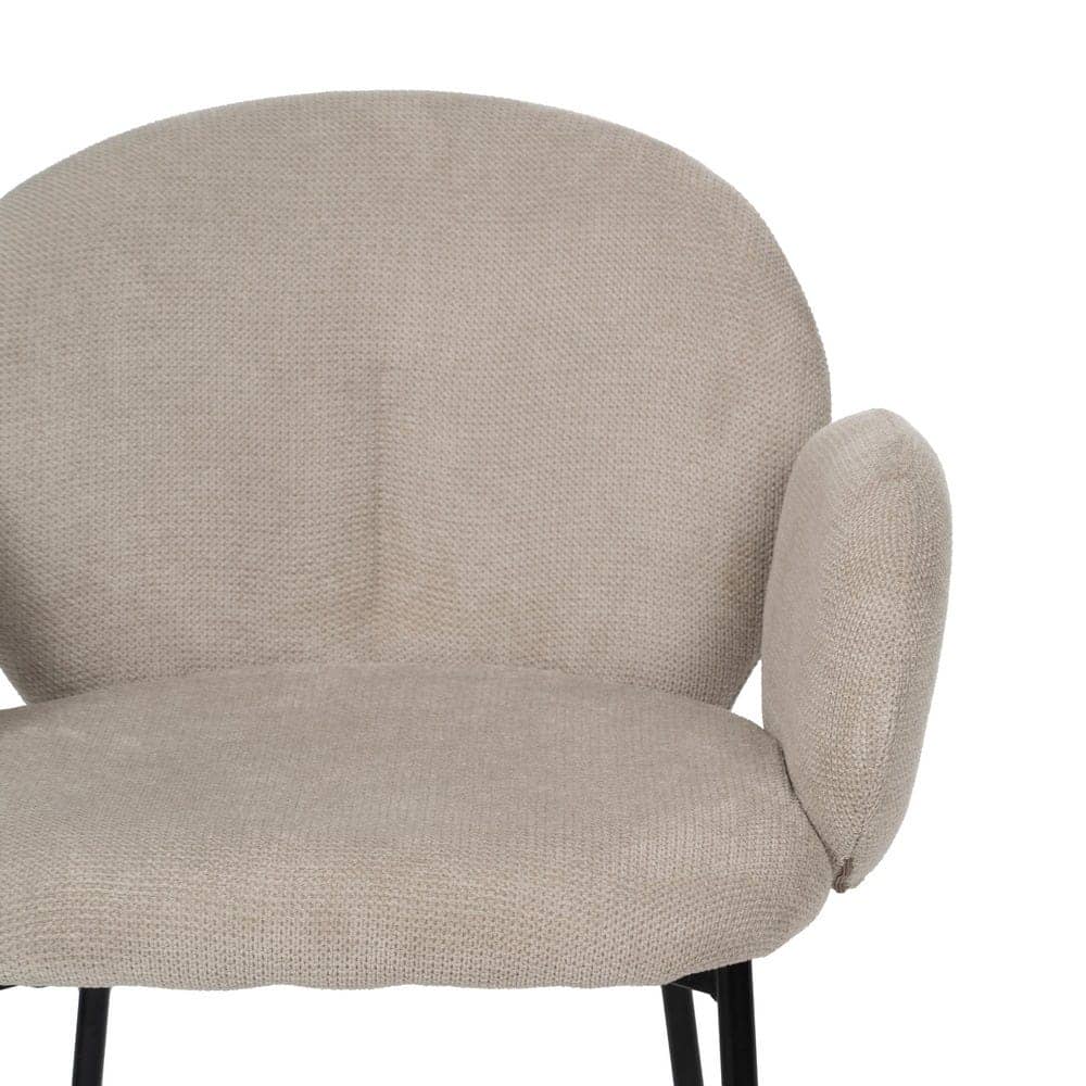 Pack de 2 Sillas Beige Elias con Patas Metálicas - Elegancia y Confort para tu Hogar o Oficina - Imagen 5