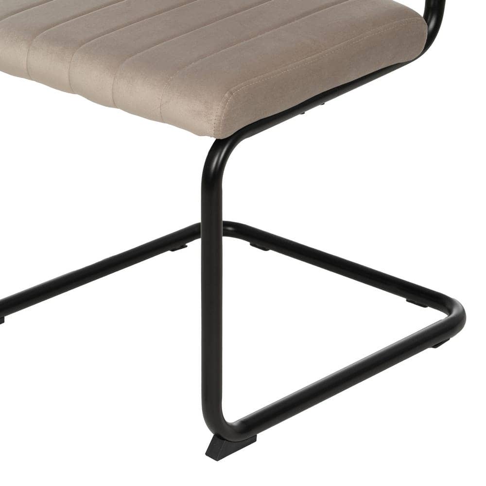 Pack de 2 Sillas Beige Hendrix de Tejido y Metal - Comodidad y Estilo Moderno para Comedores y Restaurantes - Imagen 10