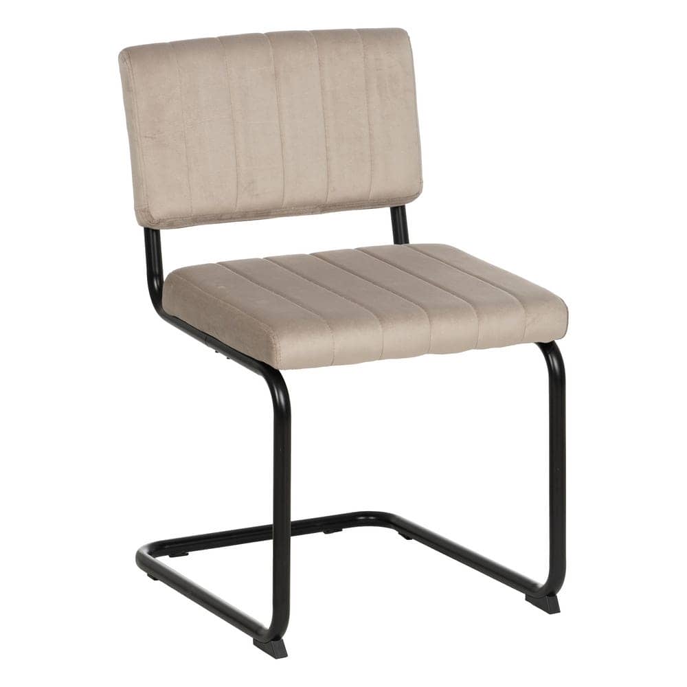 Pack de 2 Sillas Beige Hendrix de Tejido y Metal - Comodidad y Estilo Moderno para Comedores y Restaurantes - Imagen 2