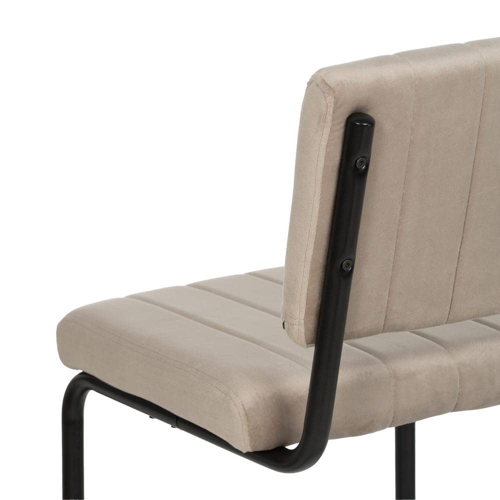 Pack de 2 Sillas Beige Hendrix de Tejido y Metal - Comodidad y Estilo Moderno para Comedores y Restaurantes - Imagen 8