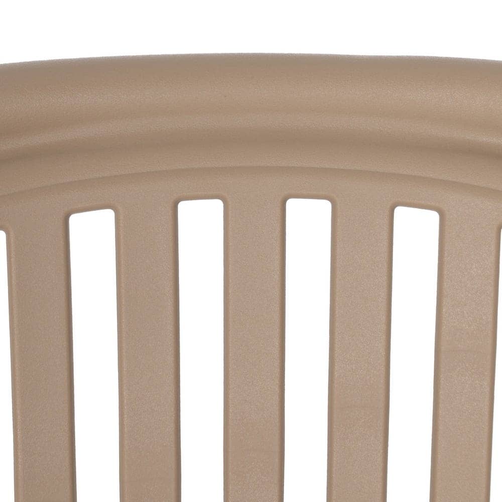 Pack de 2 Sillas Beige Vorlin de Polipropileno para Exterior - Diseño Funcional y Elegante, 78 cm - Imagen 10