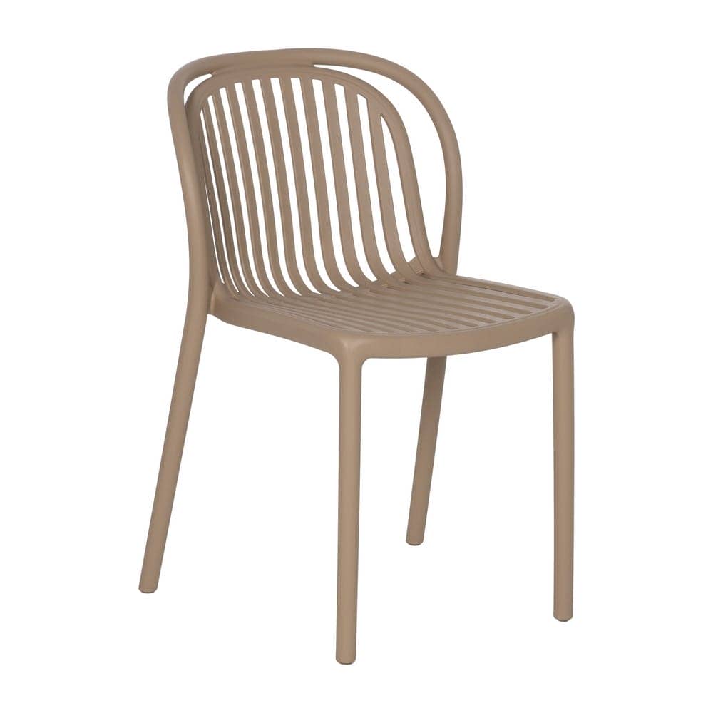 Pack de 2 Sillas Beige Vorlin de Polipropileno para Exterior - Diseño Funcional y Elegante, 78 cm - Imagen 2