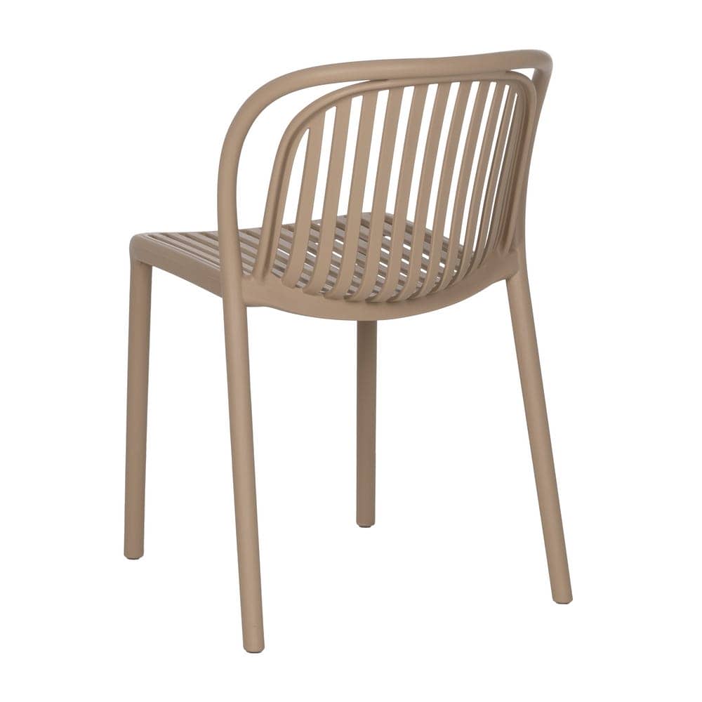 Pack de 2 Sillas Beige Vorlin de Polipropileno para Exterior - Diseño Funcional y Elegante, 78 cm - Imagen 4