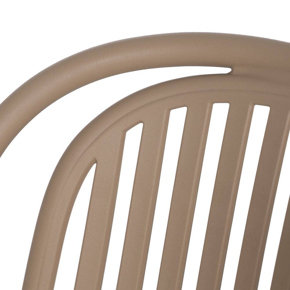 Pack de 2 Sillas Beige Vorlin de Polipropileno para Exterior - Diseño Funcional y Elegante, 78 cm - Imagen 7