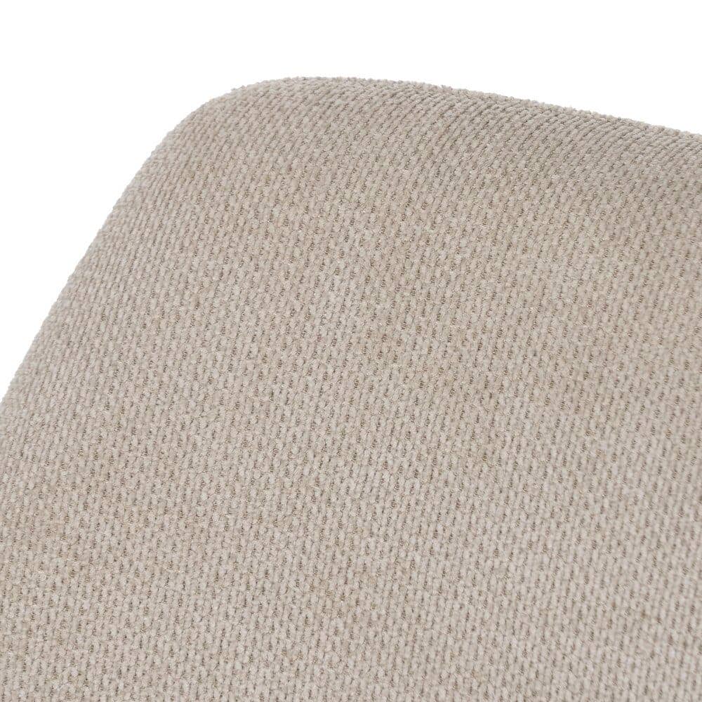 Pack de 2 Sillas Giratorias Beige Abram con Patas de Metal - Diseño Elegante y Confort Duradero para Oficina y Comedor - Imagen 7