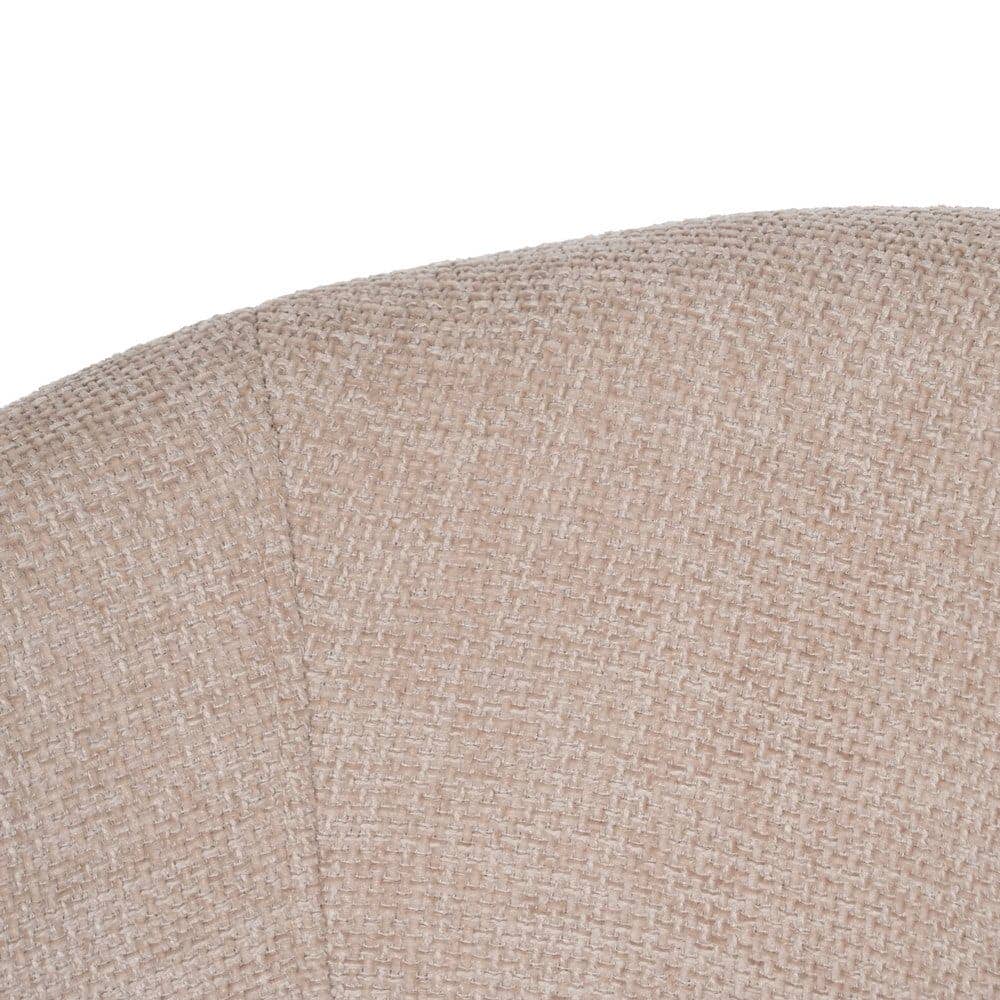 Pack de 2 Sillas Beige Drennan con Tejido de Alta Calidad y Patas de Hierro - Diseño Ergonómico y Sin Montaje, Perfectas para Salones y Oficinas - Imagen 7