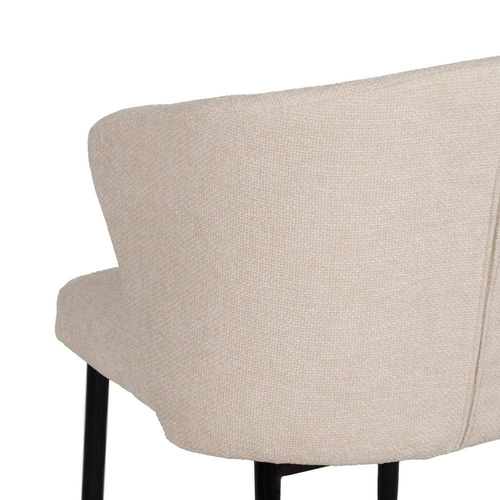 Pack de 2 Sillas Blancas de Estilo Industrial Crosby - Comodidad y Diseño Moderno en Tejido y Metal, 80 cm, Sin Montaje, Resistencia hasta 140 kg - Imagen 10