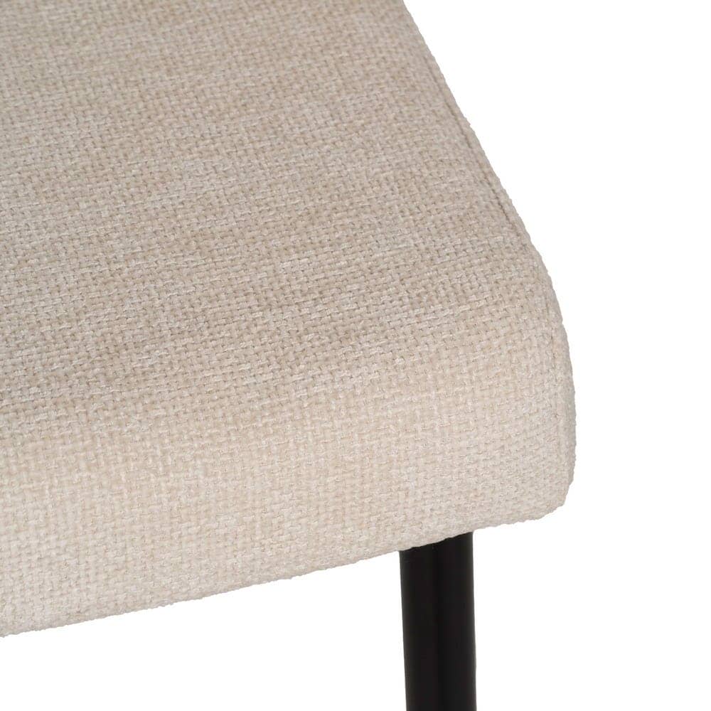 Pack de 2 Sillas Blancas de Estilo Industrial Crosby - Comodidad y Diseño Moderno en Tejido y Metal, 80 cm, Sin Montaje, Resistencia hasta 140 kg - Imagen 9